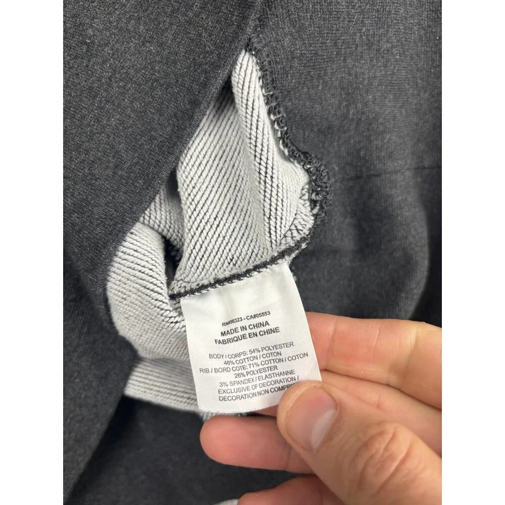 Nike Sweatshirt Womens Medium Gray Mock Neck Knit Pullover Dri-FIT Zip Pocket‎
